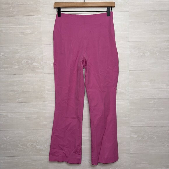 A New Day Women's Size 2 Pink Pull On High Waisted Flare Leg Pants - Picture 2 of 7